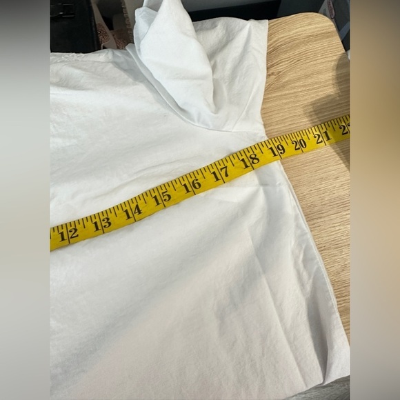 NEW Talbots White Embroidered Eyelet-Hem Long Sleeve Tunic Top Sz Small Petite - Picture 9 of 11